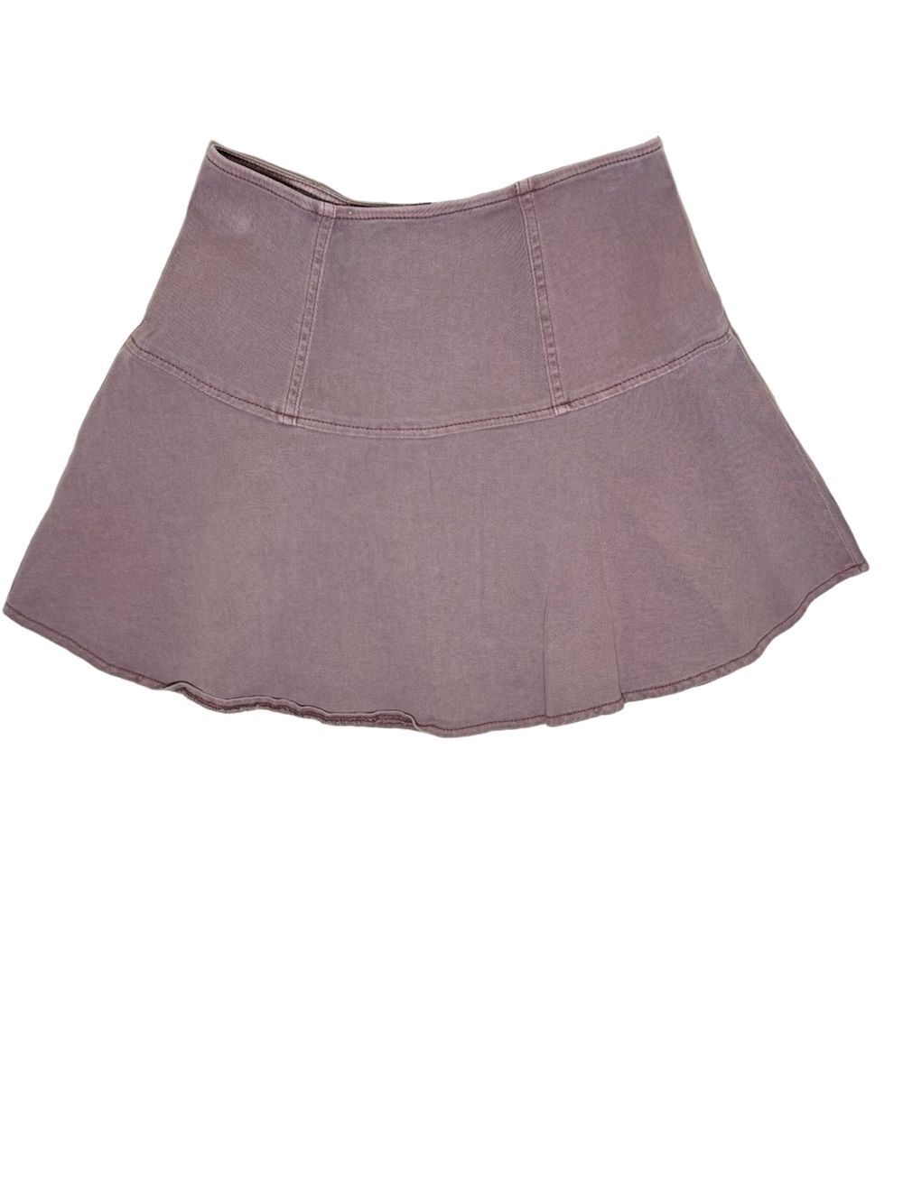 Mustard Seed Mauve Flared Mini Skirt